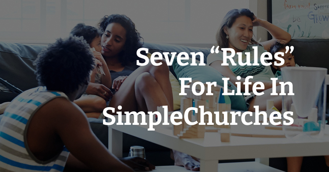 Seven Rules for Simple Churches image