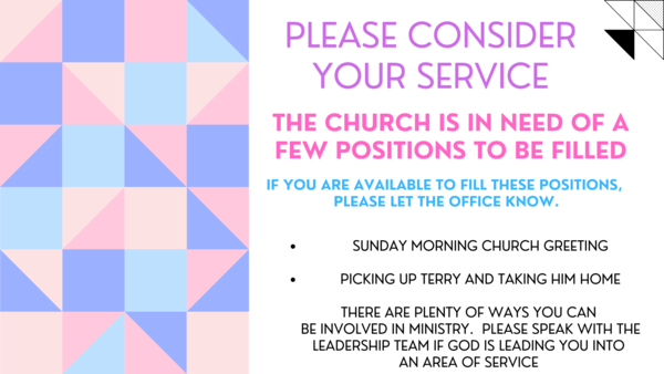 AREAS OF MINISTRY