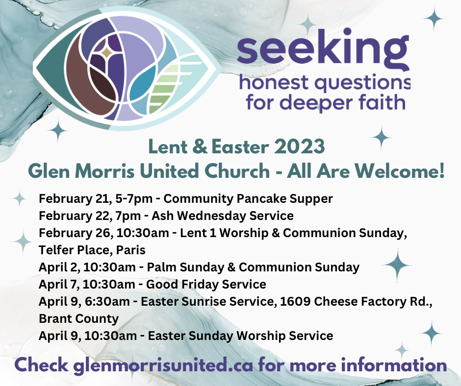 Lent & Easter 2023 Glen Morris United Church