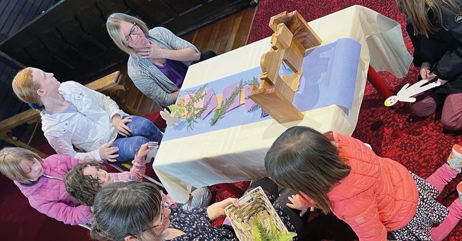 Children’s Circle in Chilliwack for Palm Sunday image