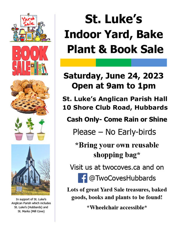 St Luke's Indoor Yard, Bake Plant & Book Sale