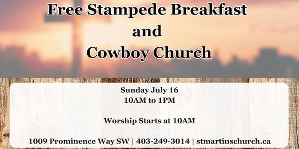 Free Stampede Breakfast and Cowboy Church