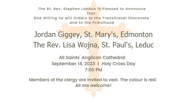 Ordination to the Diaconate and to the Priesthood