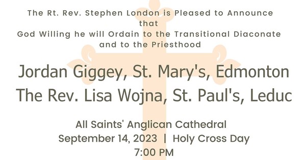 Ordination to the Diaconate and to the Priesthood