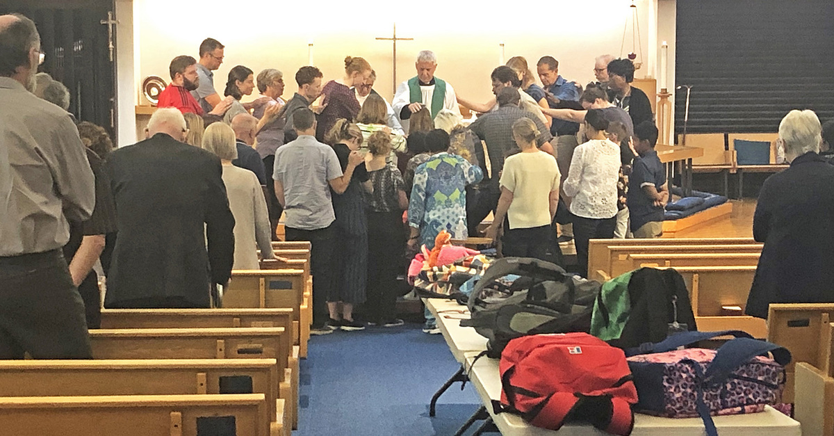 Backpack Blessing Service Children and Families Minister Commissioned During Backpack Blessing ...