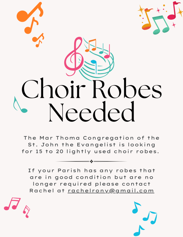 Choir Robes Needed