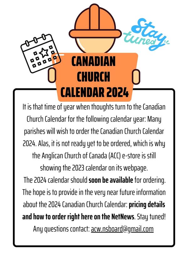 Canadian Church Calendar 2024