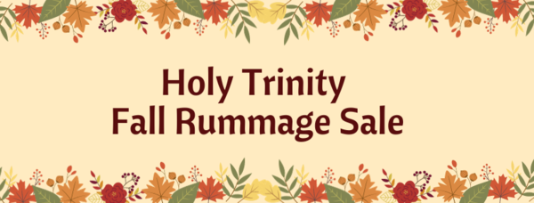 Holy Trinity Fall Rummage Sale