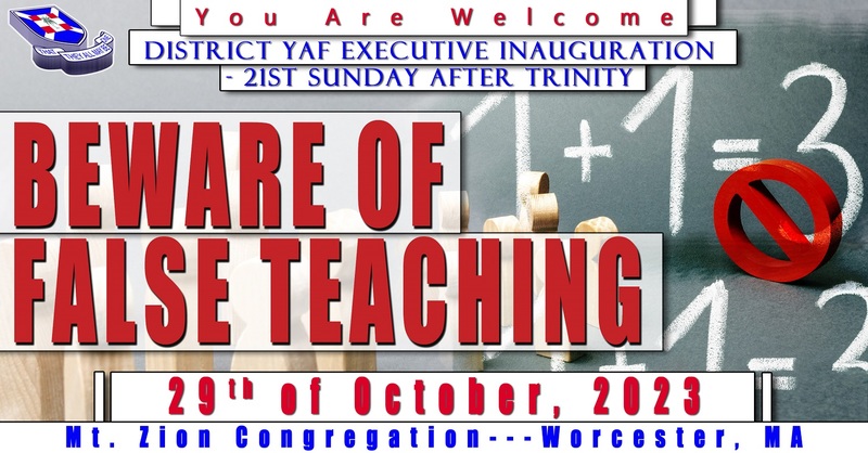 Beware Of False Teaching