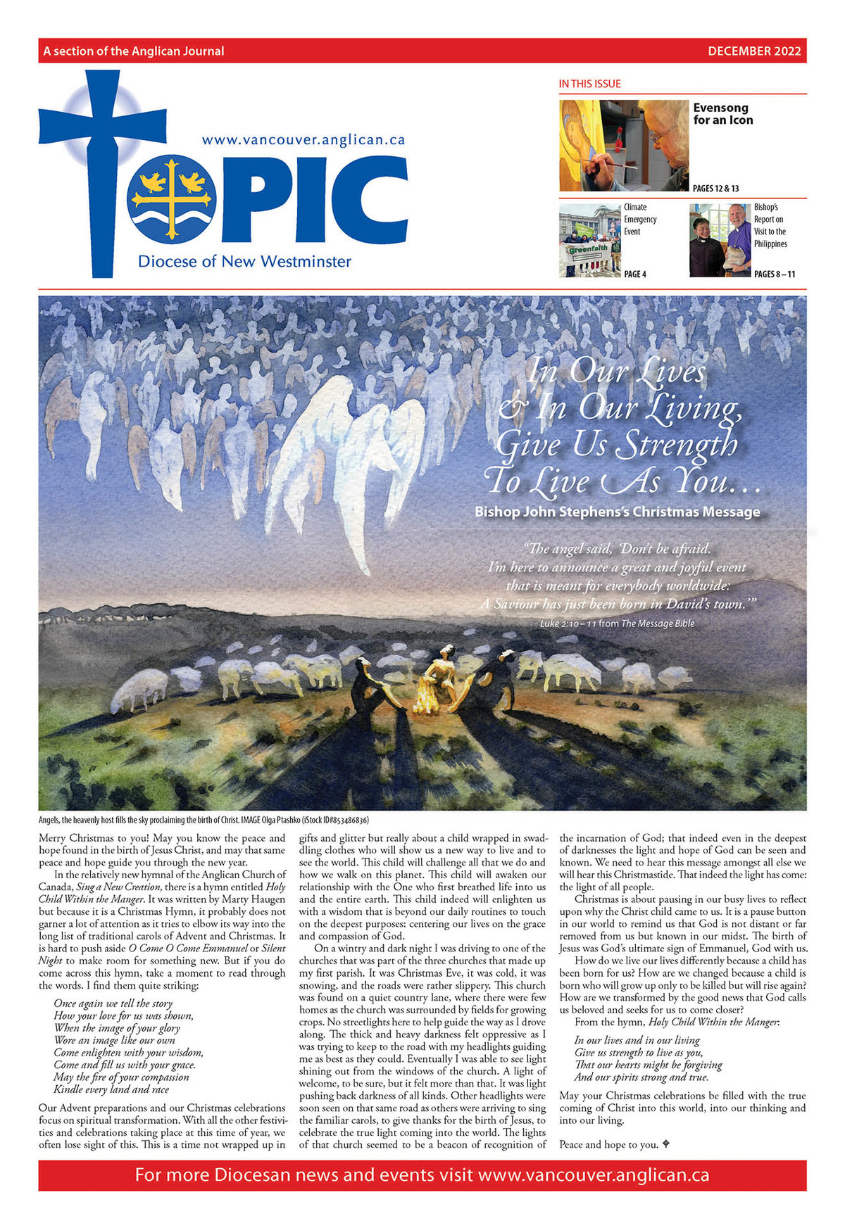 December 2022 Issue of Topic | Anglican Diocese of New Westminster