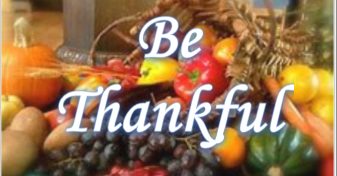 Be Thankful