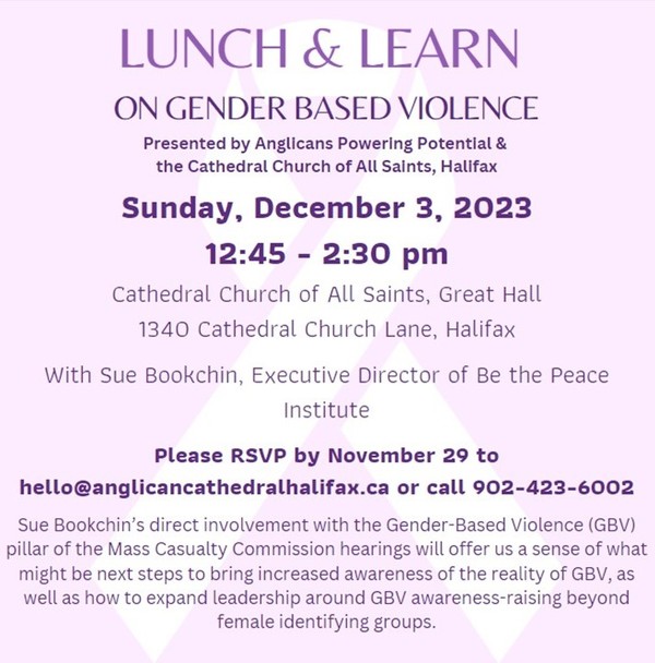 A Lunch & Learn on Gender Based Violence 