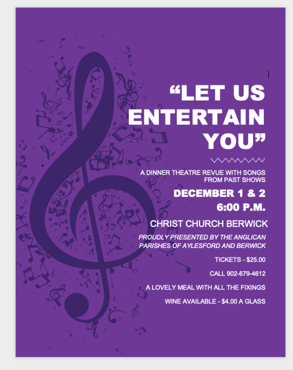 "Let Us Entertain You"