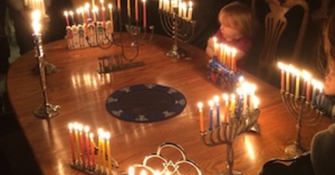 Hanukkah party at Ministry House