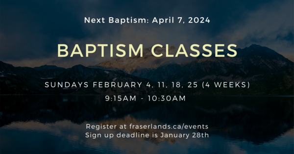 Baptism Classes