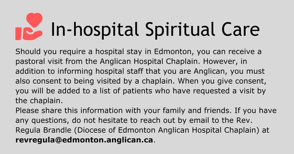 Note from Diocesan Hospital Chaplain
