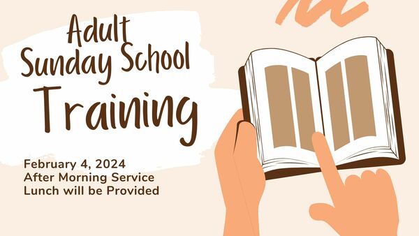 ADULT SUNDAY SCHOOL TEACHER TRAINING