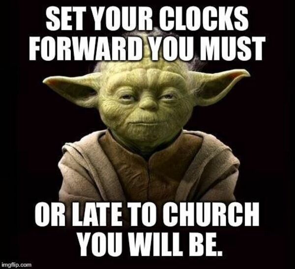 Don't forget the clocks move forward this Sunday!