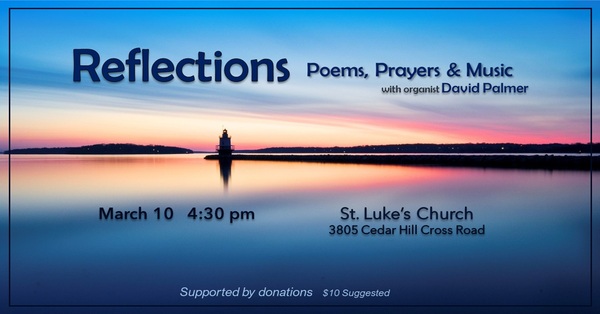 'Reflections' Concert with Organist, David Palmer