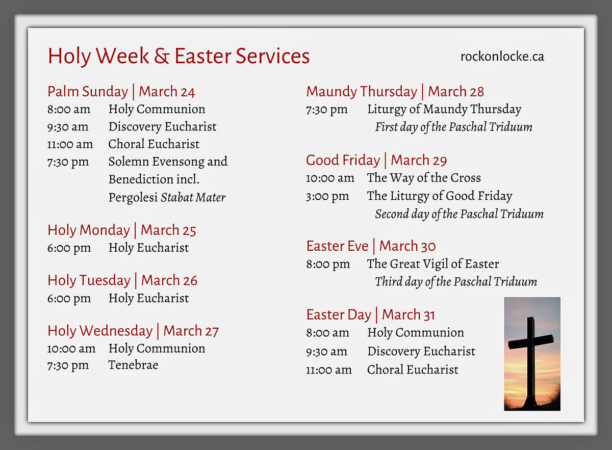Holy Week and Easter Services | Worship | Church of Saint John the ...