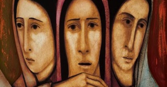 Stations of the Cross. The Ninth Station image