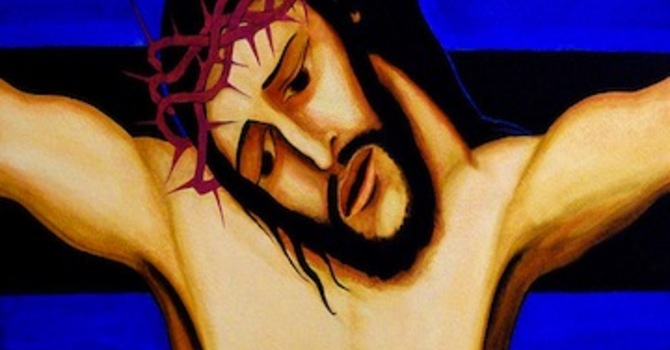 Stations of the Cross. The Eleventh Station image