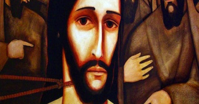 Stations of the Cross. The Third Station image