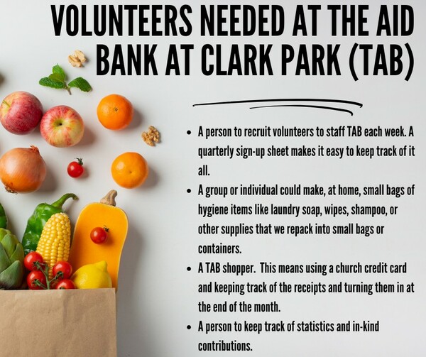 Volunteers Needed for TAB