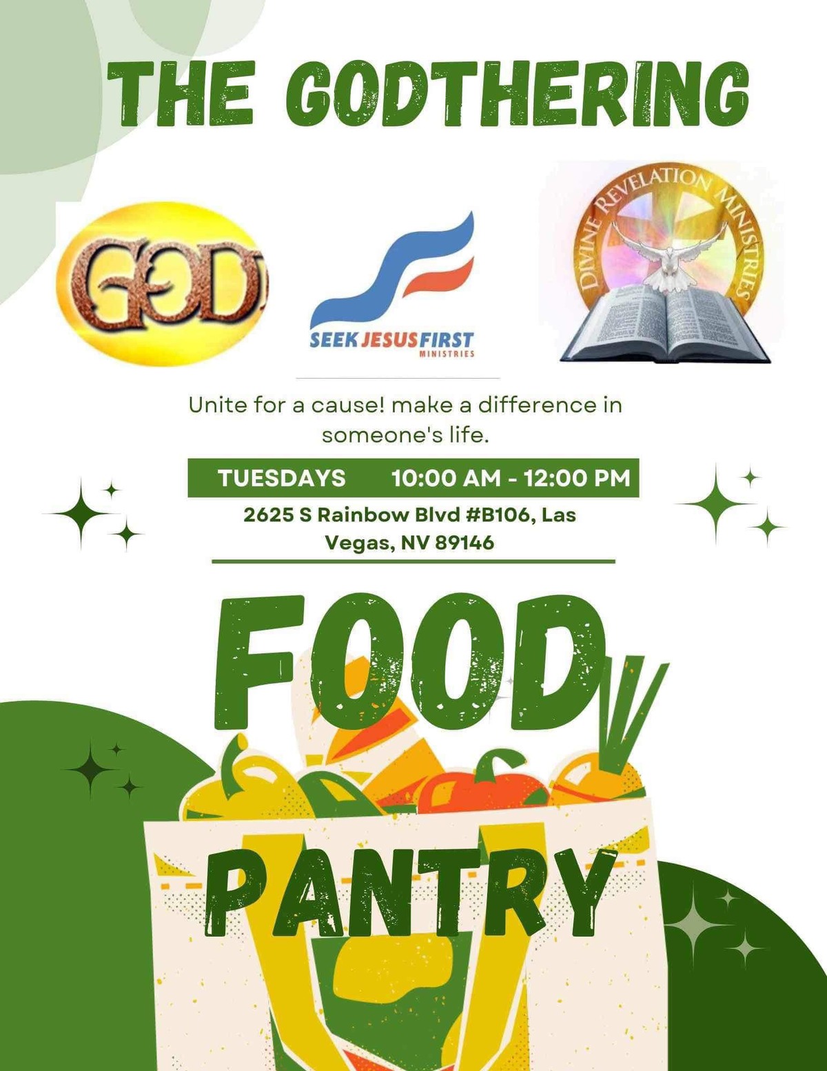 THE GODTHERING FOOD PANTRY | Divine Revelation Ministries Inc