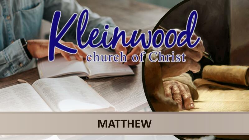 Matthew - Lesson 3