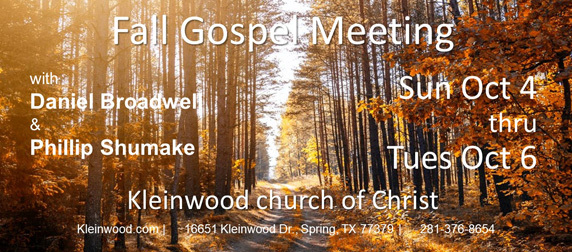 2020 Fall Gospel Meeting