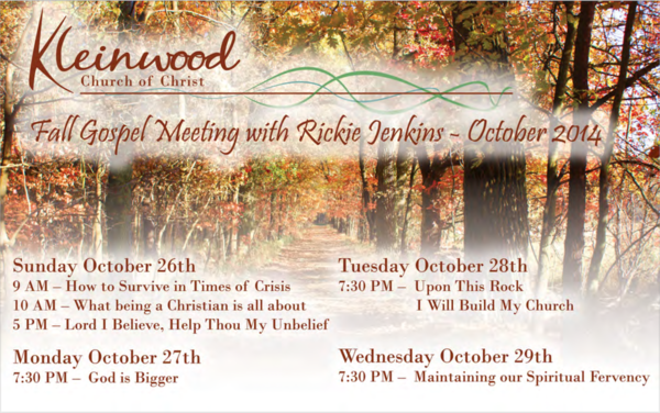 2014 Fall Gospel Meeting