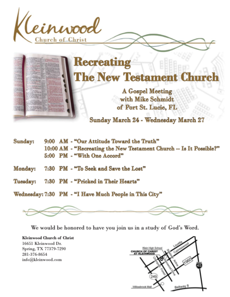 Recreating The New Testament Church