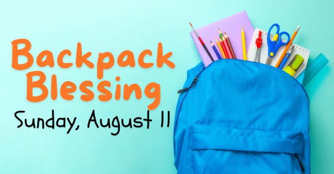 Backpack Blessing