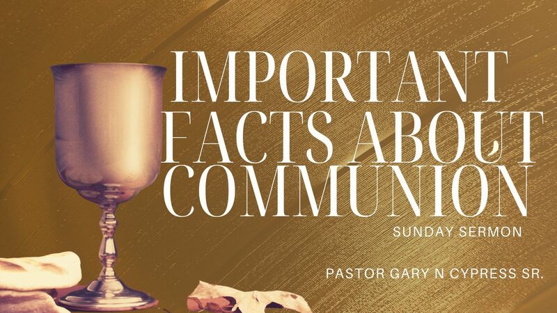 IMPORTANT FACTS ABOUT COMMUNION 