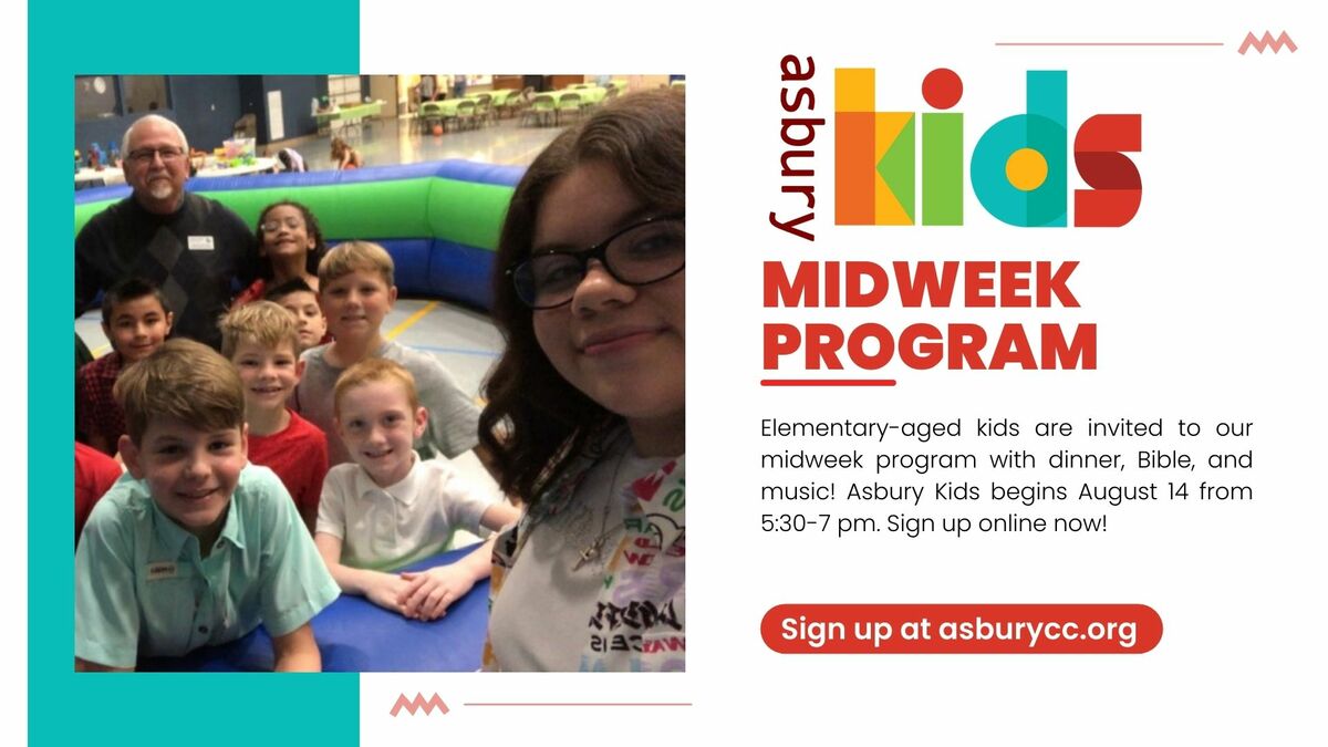 Asbury Kids Midweek Program for Fall 2024 | Children's Ministry ...