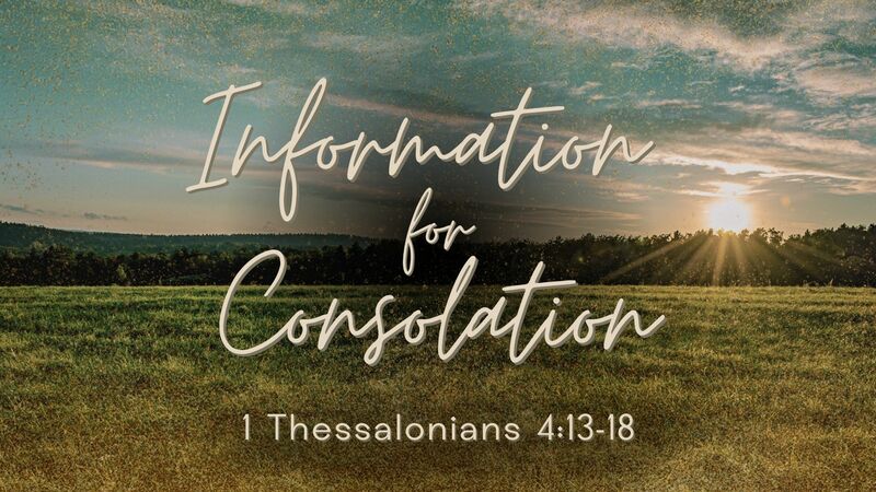 Information for Consolidation