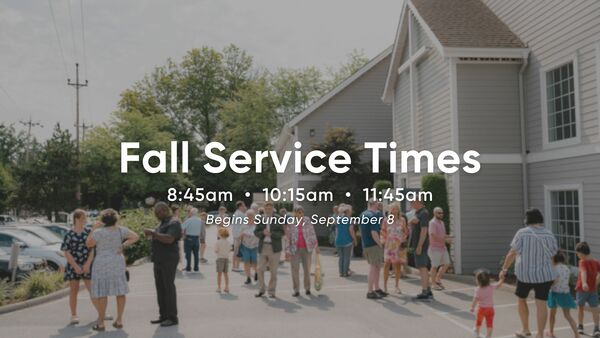 Fall Service Times