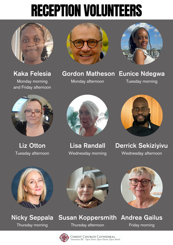 Introducing Our Reception Volunteers 