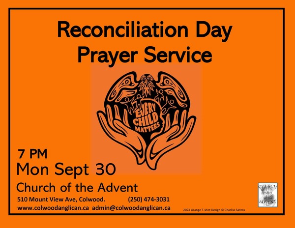 Prayer Service on Truth and Reconciliation Day