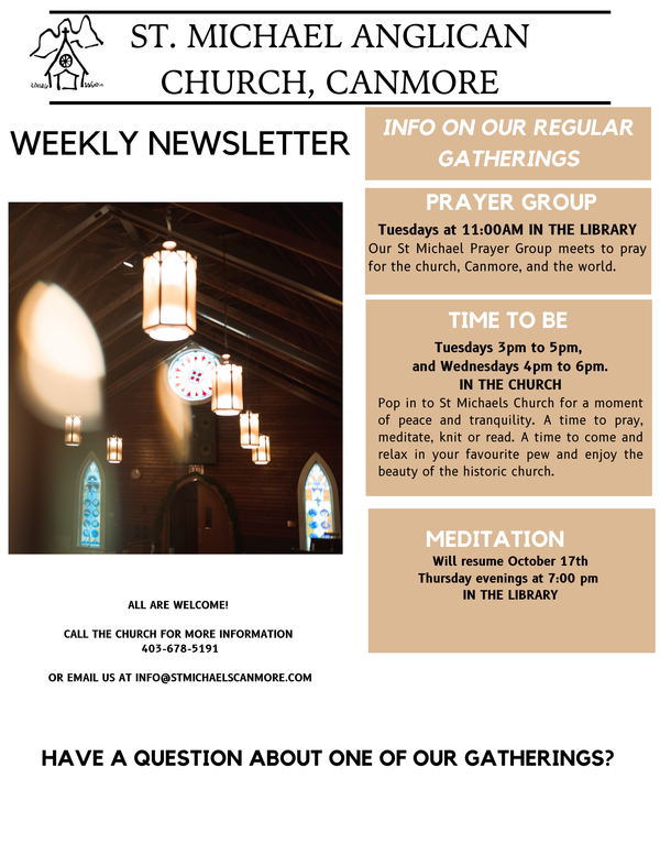 Information on our Regular Gatherings