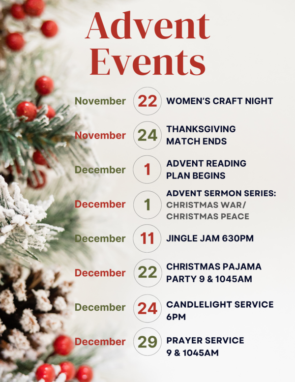 Advent Schedule