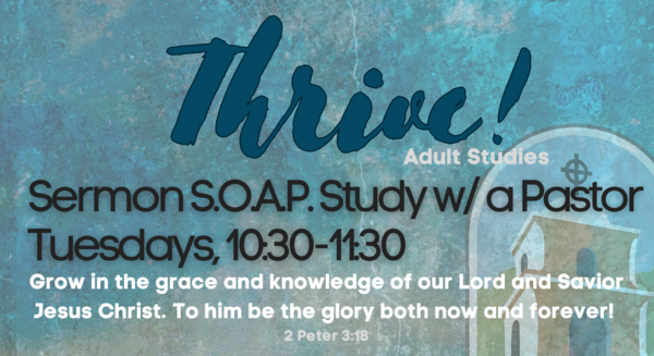 Tuesday 10:30 am Bible Study