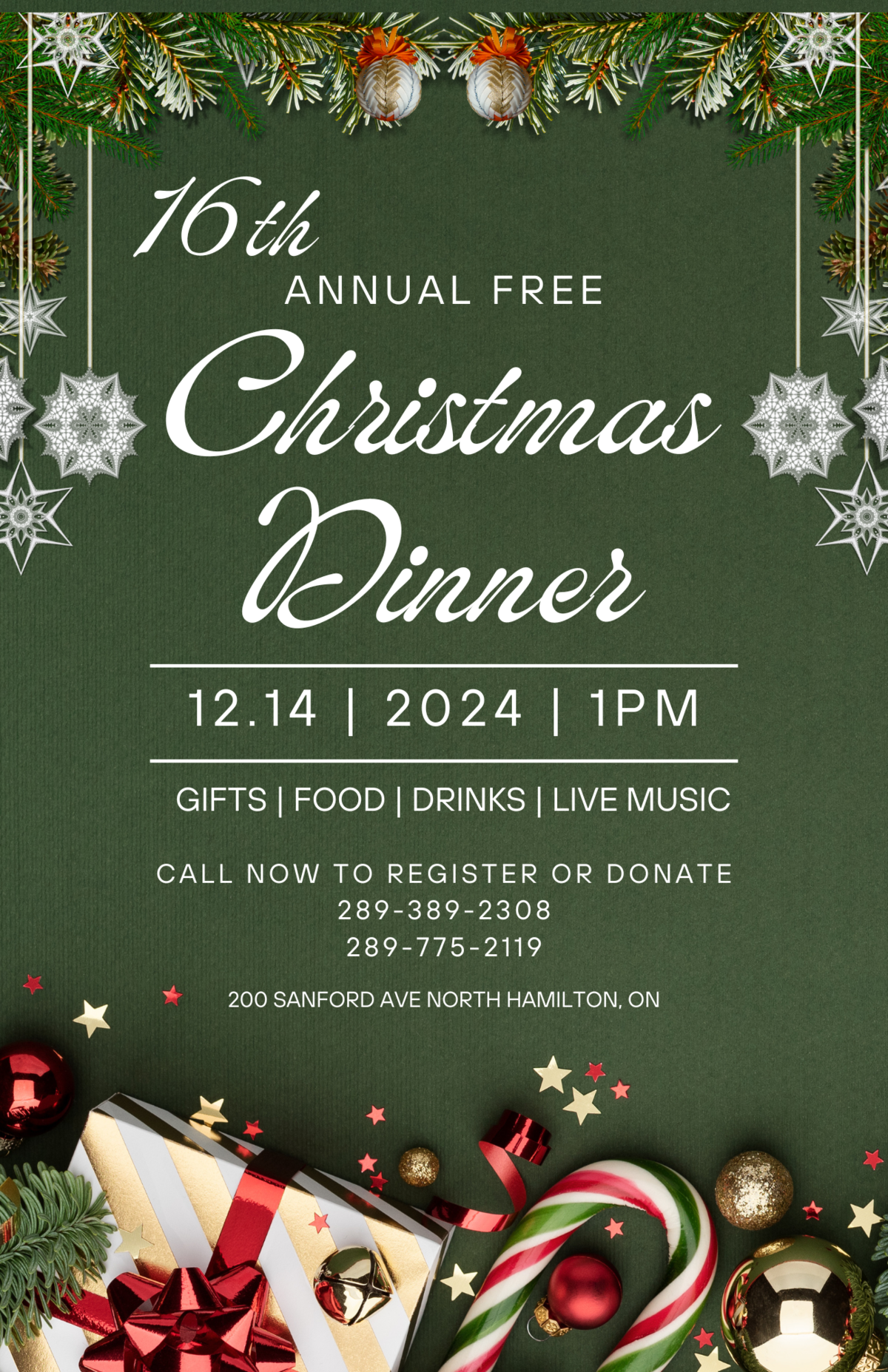 Free Christmas Dinner 2024 Christ's Voice of Restoration Ministries