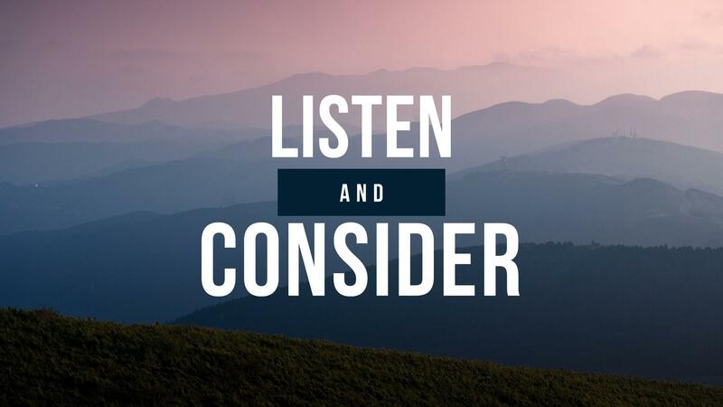 Listen and Consider // Stephen Sauls