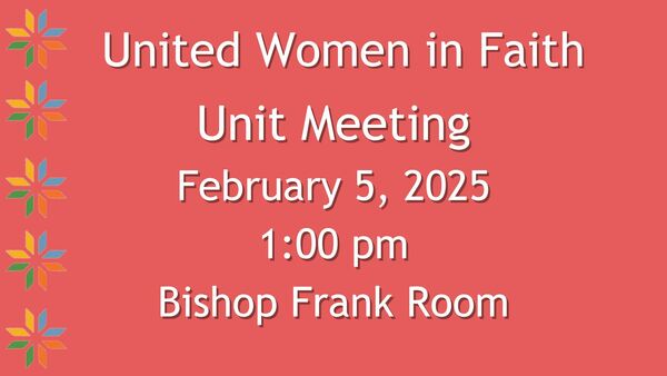 United Women in Faith Unit Meeting