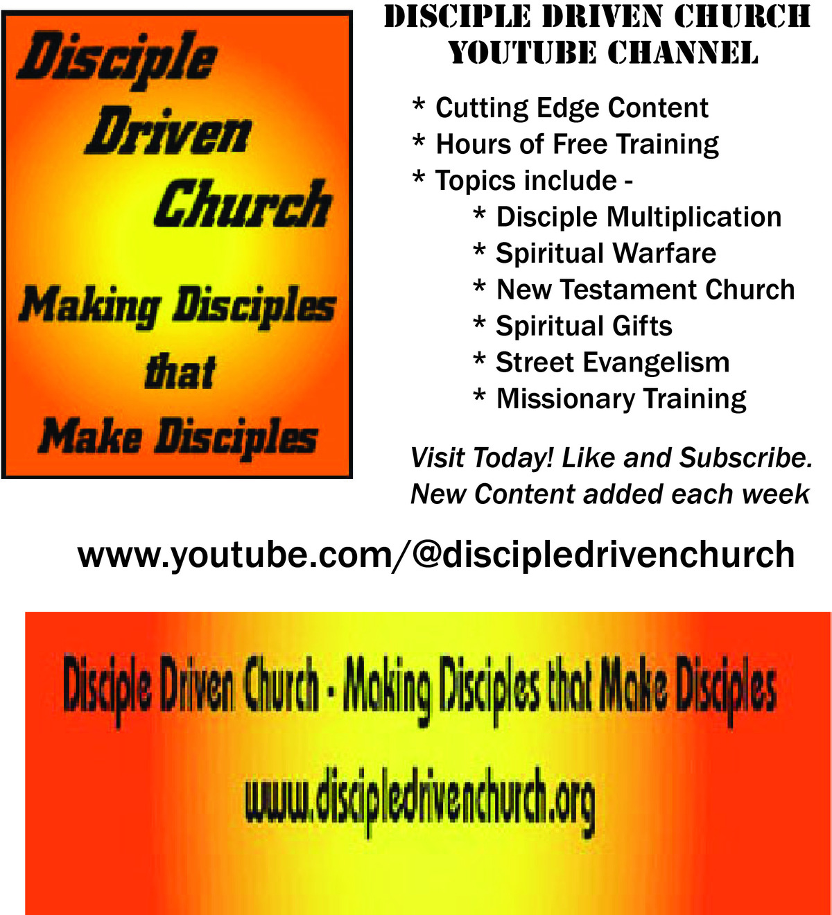 Blog | Disciple Driven Church