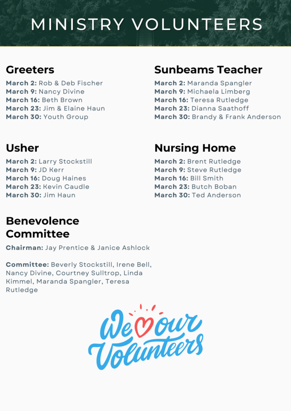 If you are unable to fulfill your position, please trade with someone or call/email the office.