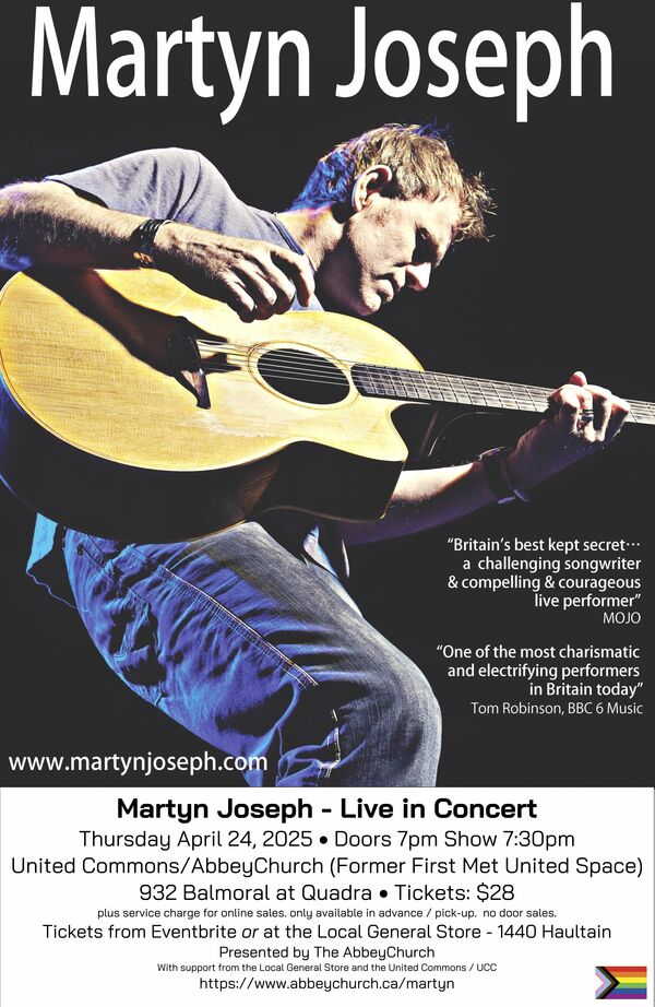 Martyn Joseph Live - Thursday, April 24, 2025