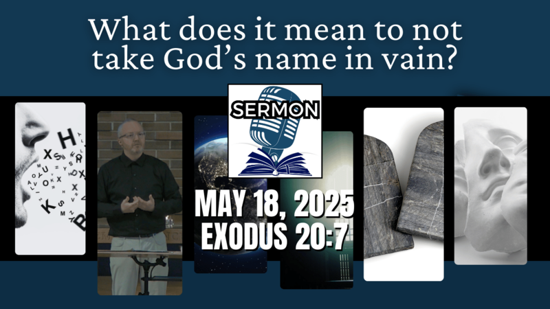 What does it mean to not take God’s name in vain?